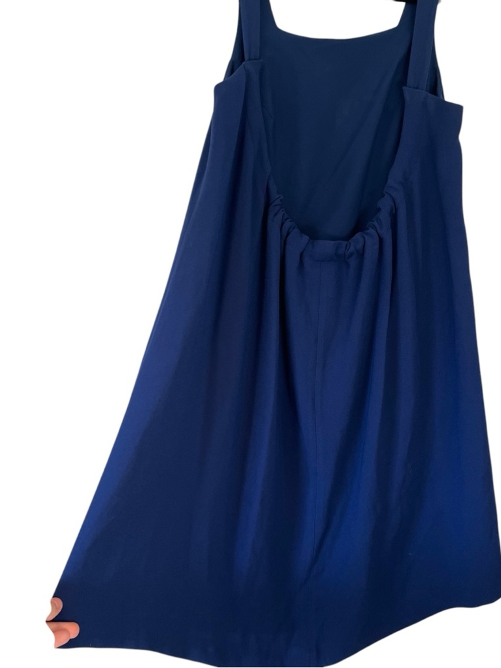 Club Monaco Navy Swing Dress Low Back Scoop Flowy Minimalist Size 4 - Picture 10 of 10